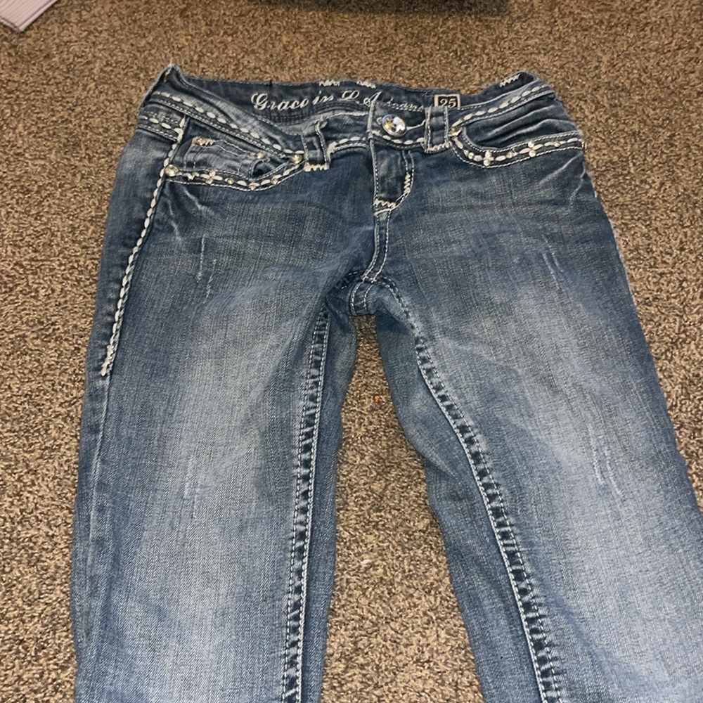 rhinestone bootcut jeans